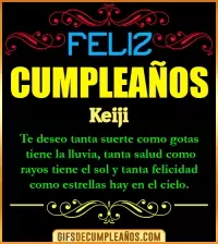 GIF Frases de Cumpleaños Keiji